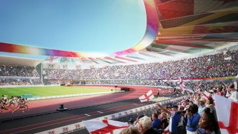 Birmingham City Council  Alexander Stadium drawing