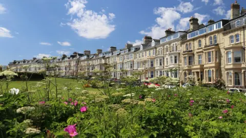 Getty Images Row of large Victorian houses in Tynemouth