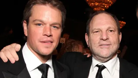 REX/Shutterstock Matt Damon and Harvey Weinstein