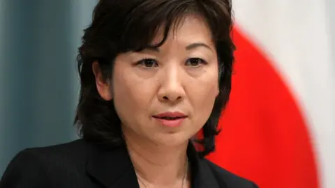 Getty Images Seiko Noda speaks during a press conference at the Prime Minister's official residence on September 24, 2008