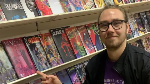 Mike Ranahan Mike Ranahan with his comic