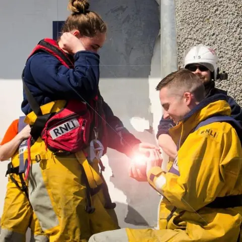 RNLI Kirsty Noble and Sam Main