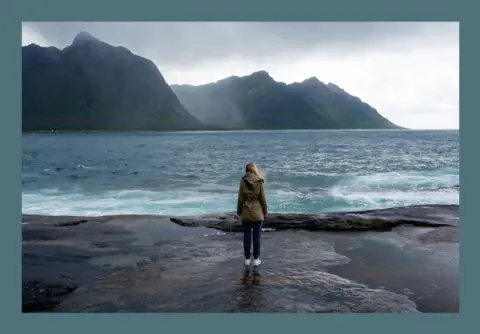 Getty Images Stock photo of a woman looking out to sea