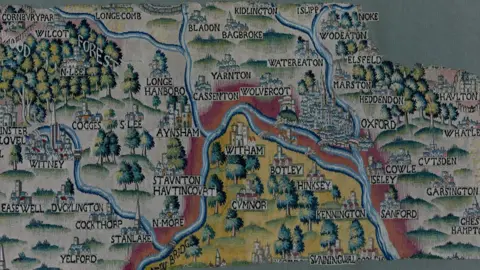 Bodleian Libraries, University of Oxford Oxford map tapestry
