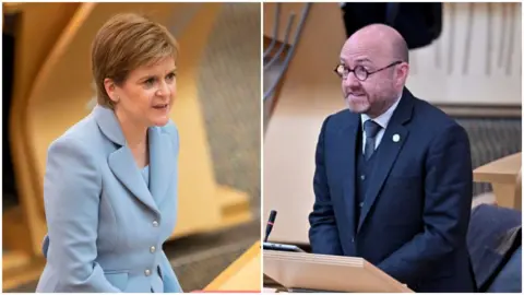 Nicola Sturgeon and Patrick Harvie