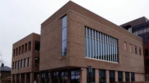 Stuart Woodward/BBC The offices of Thurrock Council