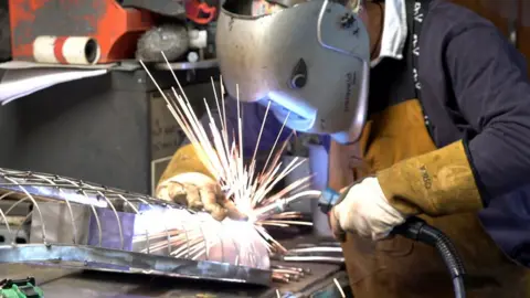 BBC Jim Malcolm at work