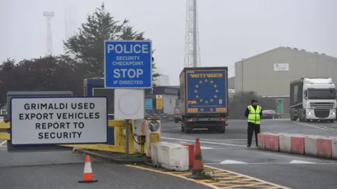 PA Media Security checkpoint at docks