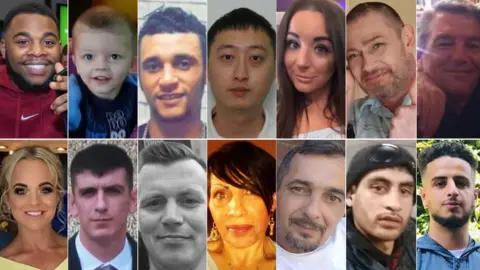 South Yorkshire Police Top row - Isaiah Usen Satchell, Keigan Ronnie O’Brien, Jordan Marples Douglas, Xiangyu Li, Victoria Woodhall, Stafford Garner and Paul Crossley. Bottom row - Amy Leanne Stringfellow, Stephen Georgeson, Stephen Riley, Simone Hancock, Catalin Rizea, Kamran Khan and Remey Saleh