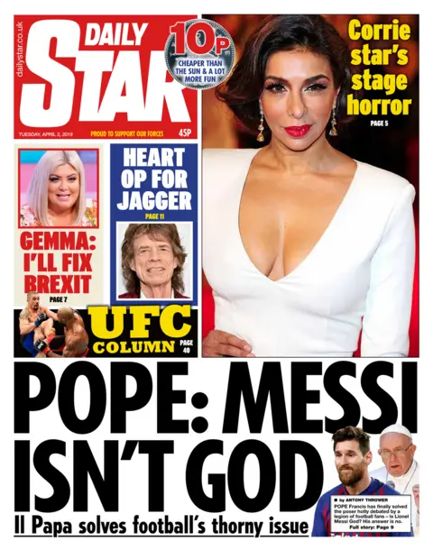 Tuesday's Daily Star front page