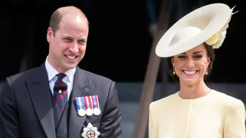 Getty Images William and Kate during Queen Elizabeth II's Platinum Jubilee