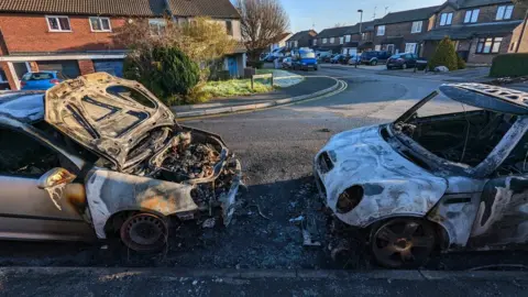 Cars damaged in Stoke Gifford