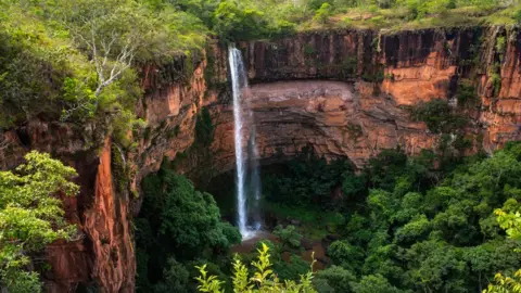 Getty Images Bridal Veil Waterfall - Chapada dos Guimarães National Park