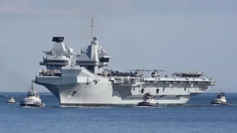 PA Media Royal Navy aircraft carrier HMS Queen Elizabeth