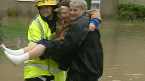 BBC Northampton Floods Easter 1998