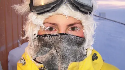 Tamsin Gray at Halley VI research station