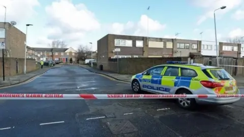 PA Police cordon in Newham