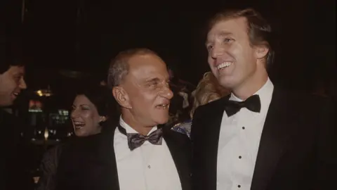 Getty Images Roy Cohn with Trump in 1983