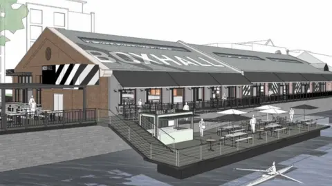 BOXPARK/ Ambitious PR BOXHALL artists impression