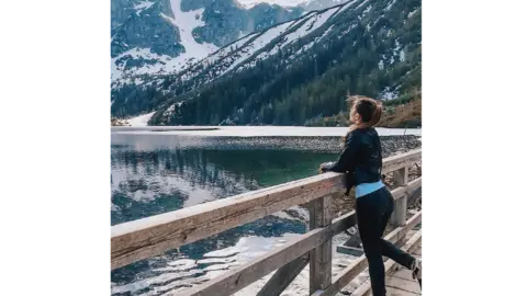 BBC Young girl by mountains