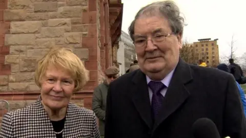 BBC John Hume with his wife Pat