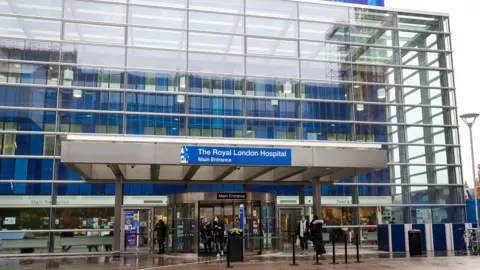 EPA The main entrance to the Royal London Hospital in Whitechapel