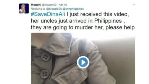 MOudi Aljohani Moudi Aljohani tweets out about Dina Ali's case