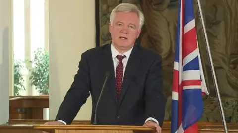 BBC David Davis in Prague