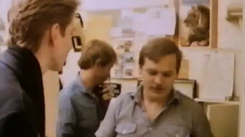 Tony Bell An old photo of Tony working at the stage door