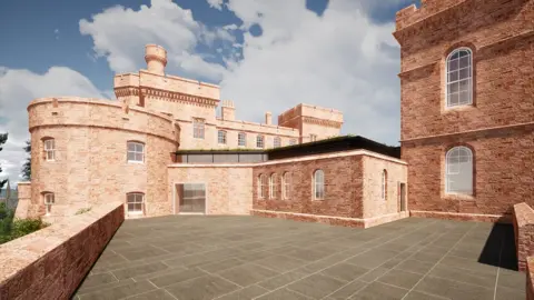 LDN Architects llp Artist impression of castle revamp