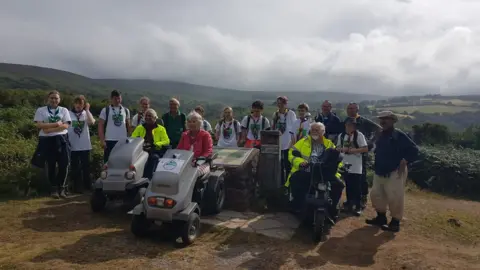 Somerset County Council  Annie Maw with Duke of Edinburgh (DoE) Award participants