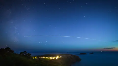 Dwayne Jones Rhossili at night