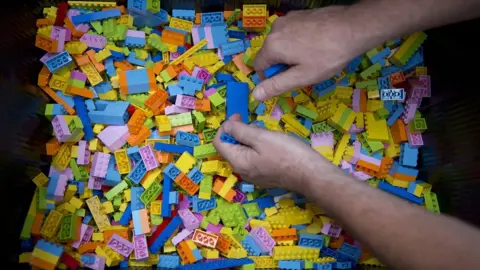 PA Hands playing with Lego