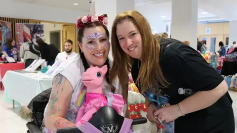 BBC Michelle Channon, 39, from Dartford (left) and Helena Mandell, 36, from Hertfordshire