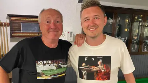 Instagram/@kyrenwilson147 Clive Shackleton and Kyren Wilson