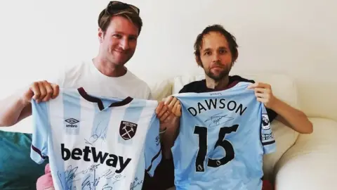 University of Leicester Joe and a friend