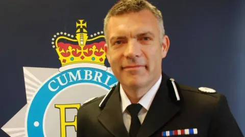 Cumbria Constabulary Cumbria Constabulary's assistant chief constable Mark Webster in 2017