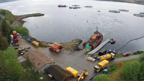 Corin Smith Quarry Point fish farm