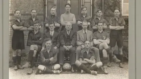 March and District Museum 1930s' March Grammar school football team