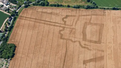 Historic England Crop marks in Bassingbourn