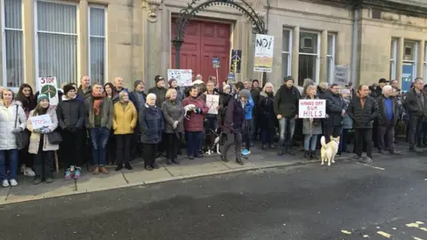 Hands Off Our Hills Protest