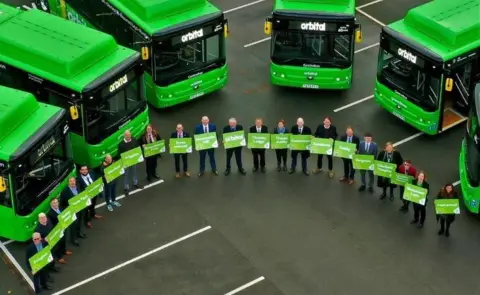Leicester City Council Some of the Orbital buses