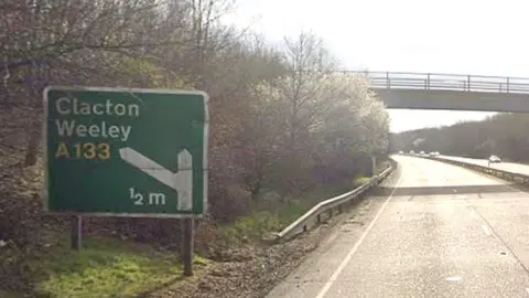 Road sign on A120, Essex