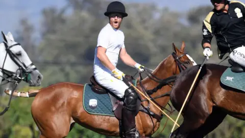 Getty Images Prince Harry in Santa Barbara