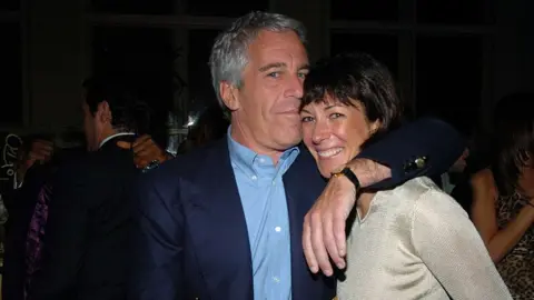 Jeffrey Epstein and Ghislaine Maxwell in 2005