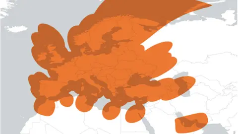 EUTELSAT KaSAT footprint