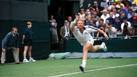 Getty Images Boris Becker in Wimbledon in 1999