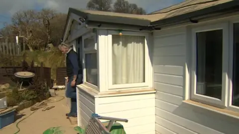 Lance Martin at his chalet home in Hemsby