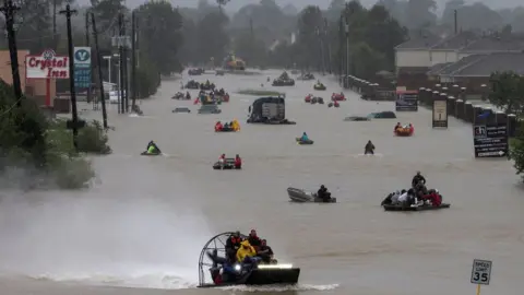 Reuters Boat evacuation in Houston, Texas from Tropical Storm Harvey