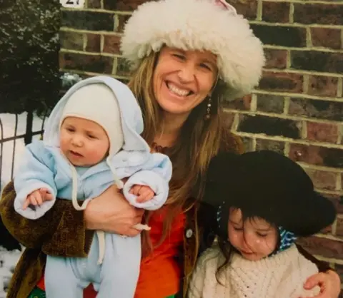 Sarah Thomas The siblings pictured with their mother